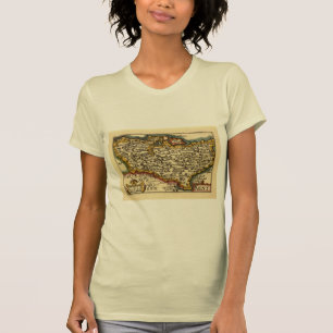 T-shirt Kent Comté Angleterre Ancien Antiquaire John Carte