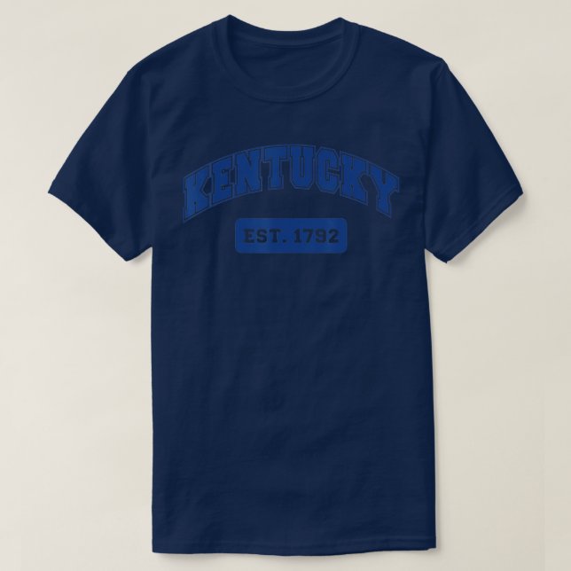T-shirt Kentucky 1792 Varsity Retro Style (Design devant)