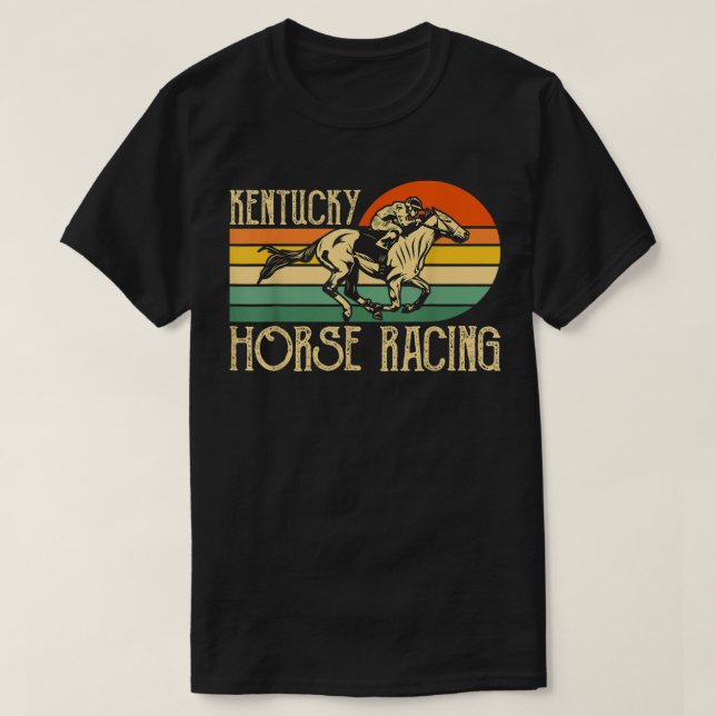 T-shirt Kentucky Horse Racing Fan Retro Derby Racing Festi (Design devant)