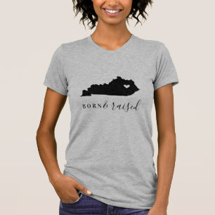 T-shirt Kentucky Né et élevé Tee d'État