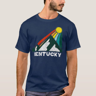 T-shirt Kentucky Retro Vintage Sunset Mountain Kentucky lo