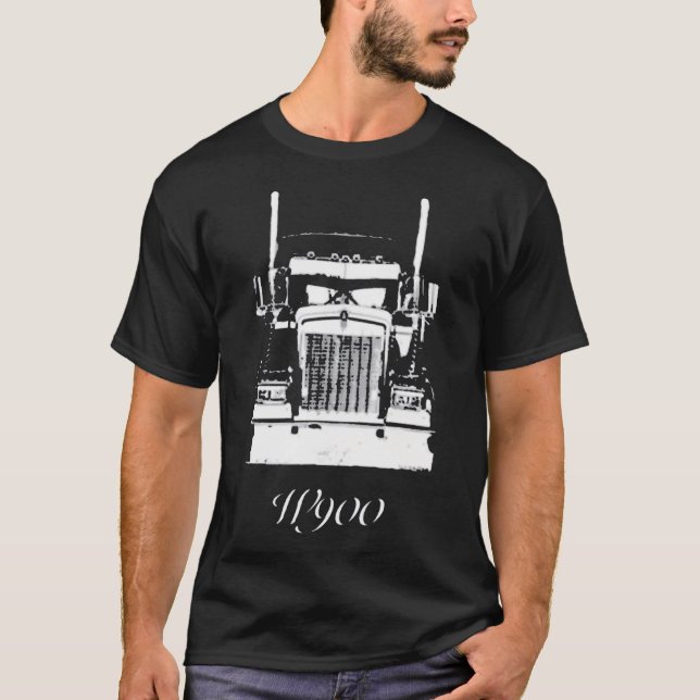 T-shirt Kenworth W900 Grill View Worn Look (Devant)