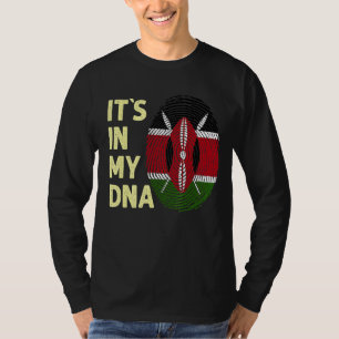 T-shirt Kenya Dans Mon Dna Kenyan Drapeau Équipe Kenya