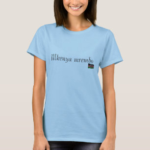 T-shirt Kenya-drapeau, une autre belle fille kenyane