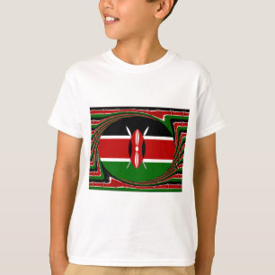T-shirt Kenya Hakuna Matata Noir Rouge Vert