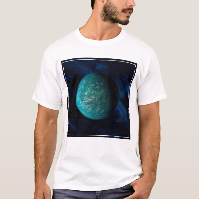 T-shirt Kepler 22b, Une planète extra-solaire. (Devant)