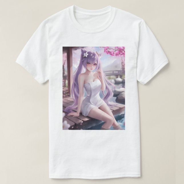 T-shirt Keqing à ressort chaud 43 (Design devant)