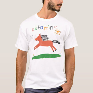 T-shirt Ketamine Horse Urgence Tee Drôle