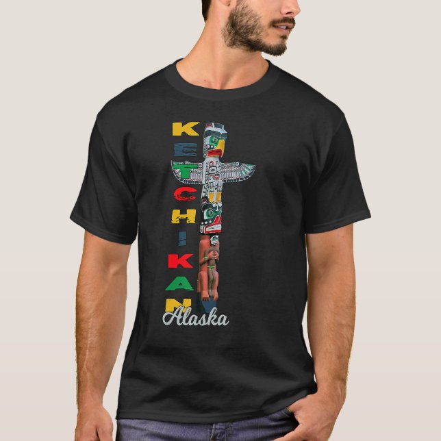 T-shirt Ketchikan Alaska Totem Pole Souvenir autochtone Ke (Devant)