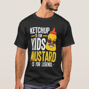 T-shirt Ketchup amateur de moutarde pour enfants Moutarde