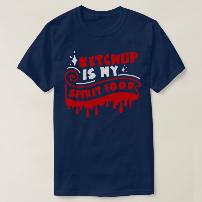 T-shirt Ketchup Est Mon Esprit Alimentation (Design devant)