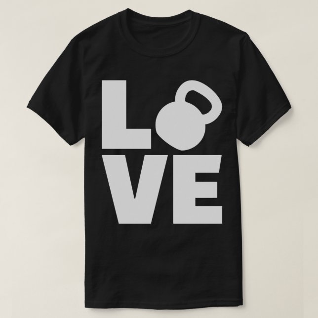 T-shirt Kettlebell Love (Design devant)