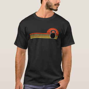 T-shirt Kettlebell Rétro Vintage Drôle Amateur de Sport