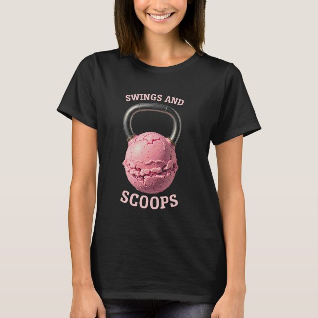 T-shirt Kettlebell Workout Gym Body Ice Cream Ball Fitness (Devant)