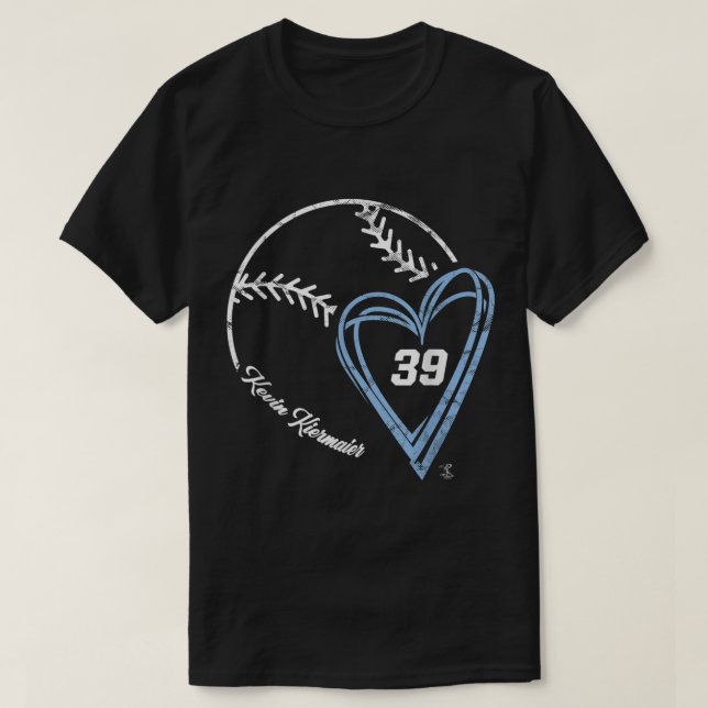 T-shirt Kevin Kiermaier Baseball Heart Gameday (Design devant)