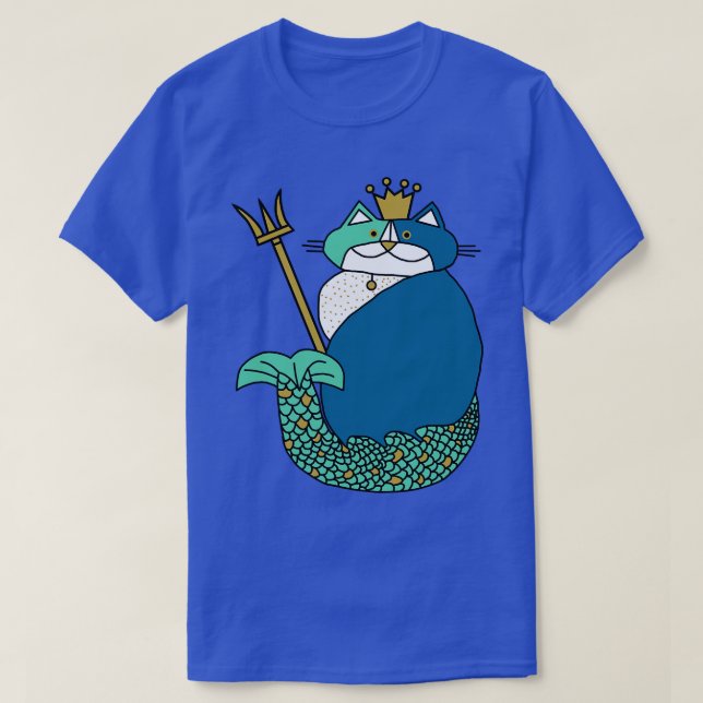 T-shirt Kevin le chat Mermaid King (Design devant)