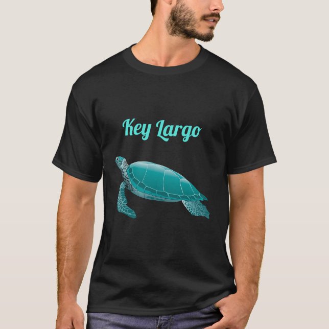 T-shirt Key Largo Floride Tortue de mer Souvenir Chemise (Devant)