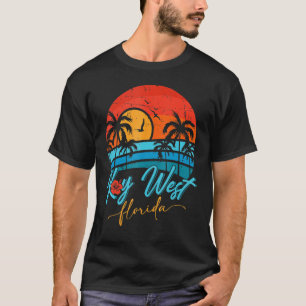 T-shirt Key West Florida Sunset Plage de vacances d'été ré