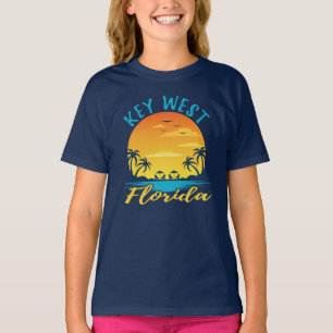 T-shirt Key West Florida Sunset Vacances rétro