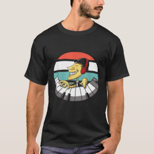 T-shirt Keyboarder Piano Piano Synthétiseur Lecteur DJ Vin