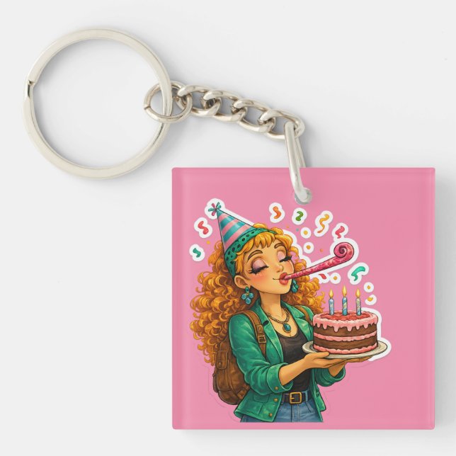  T-Shirt  Keychain (Front)