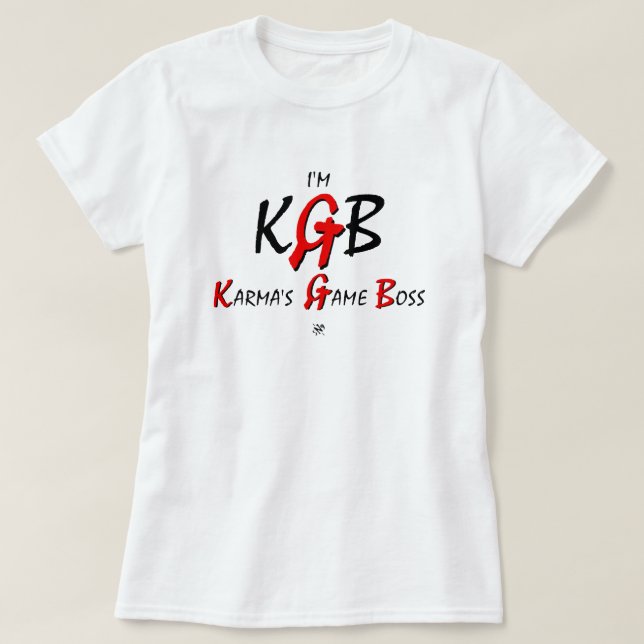 T-shirt KGB & karma pun v1 (Design devant)