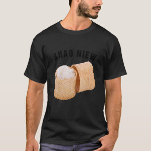 T-shirt Khao Niew Pot de riz collant Laos Thai Food Khao N