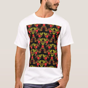 T-shirt Khokhloma Russian Berries : Style traditionnel
