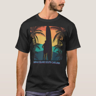 T-shirt Kiawah Island South Carolina Sc Palm Tree Surfbott