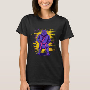 T-shirt Kickboxing Hippo Taekwondo Karaté MMA Drôle