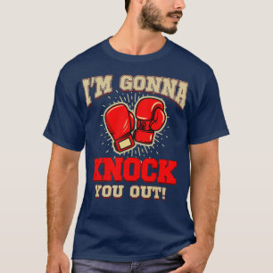 T-shirt Kickboxing Je Vais Vous Frapper Kickbox Cadeau