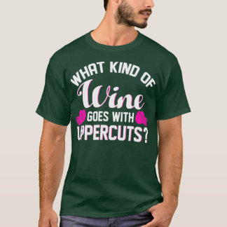 T-shirt Kickboxing Quelle Sorte De Vin Va Avec Uppercut