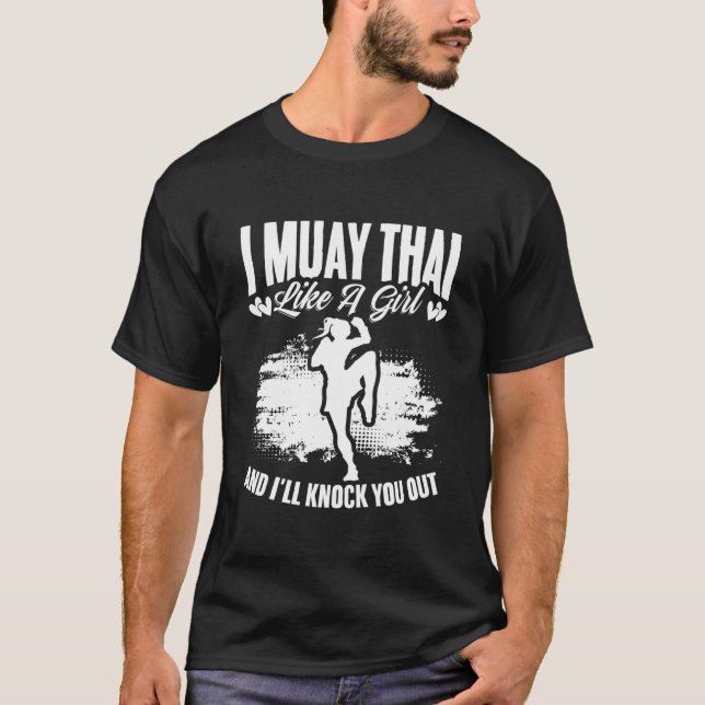 T-shirt Kickboxing Thailand Mma Thai Boxing Muay Thai (Devant)
