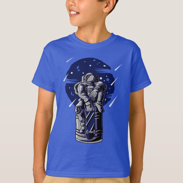 T-shirt Kickflip cosmique (Devant)