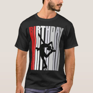 T-shirt Kid Red Patinage sur glace Rétro Anniversaire Figu