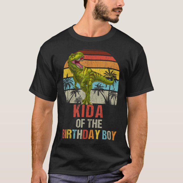 T-shirt Kida Dinosaur De La Famille D'Apparition Des Garço (Devant)