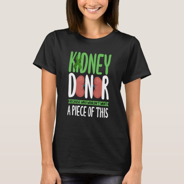 T-shirt Kidney Donor Organ Transplant (Devant)