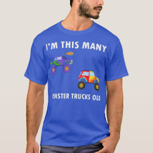 T-shirt Kids 2 Years Old Boy Monster Trucks 2nd Birthday K