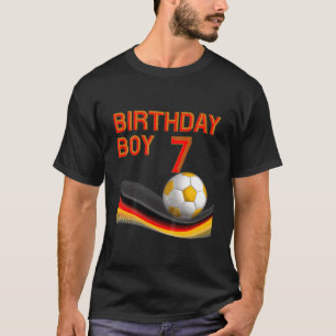 T-shirt Kids 7th Birthday Boy Soccer Ball 7 Years Old Kids