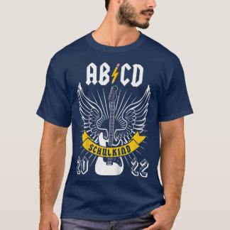 T-shirt Kids ABCD Rocker Music Guitar School Child 2022 Bo