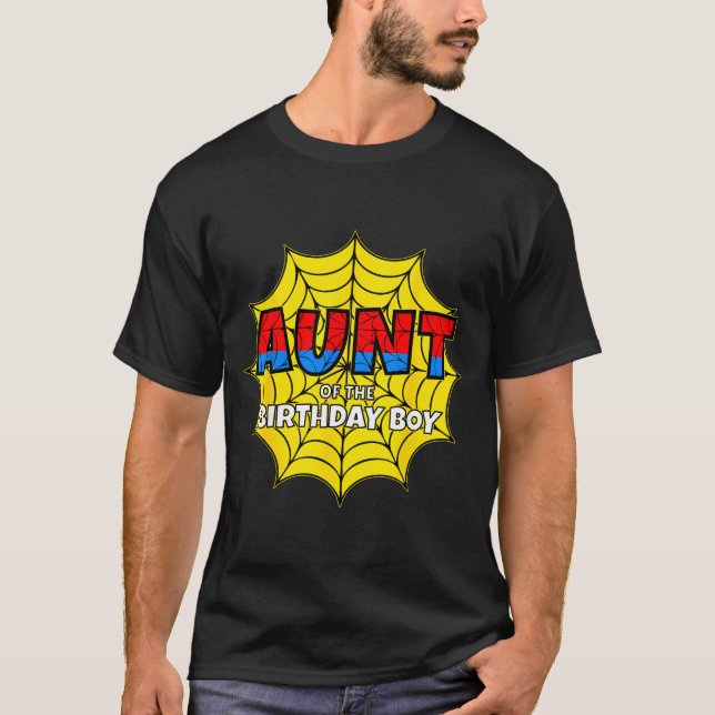 T-shirt Kids Aunt Of The Birthday Boy Sder Theme Party Mat (Devant)