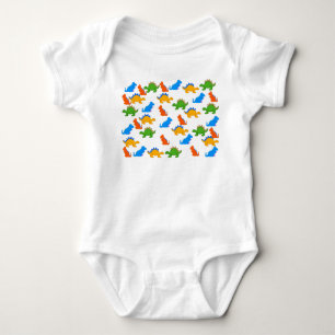 T-Shirt Kid's Baby Boys Dinosaur Collage Bodysuit