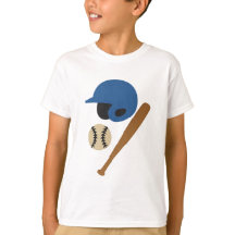 Kids Baseball Tee – Rubber Text Style