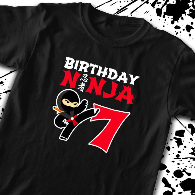 T-shirt Kids Birthday Ninja (Créateur téléchargé)
