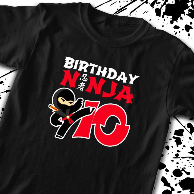 T-shirt Kids Birthday Ninja (Créateur téléchargé)