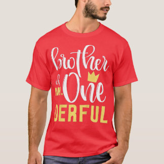 T-shirt Kids Brother of Mr Onederful 1st Birthday OneDerfu