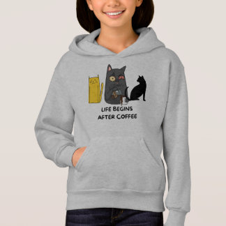 T-Shirt kids cat pictures for coffee lovers