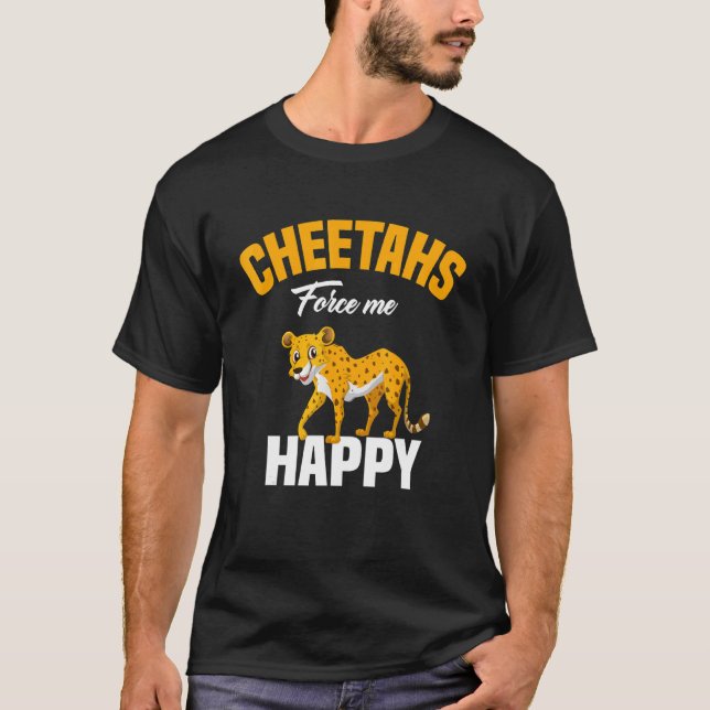 T-shirt Kids  Cheetahs Force Me Happy Cheetah (Devant)