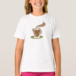 T-shirt Kid's Classic Tee Shirt with Coffee Cup Design