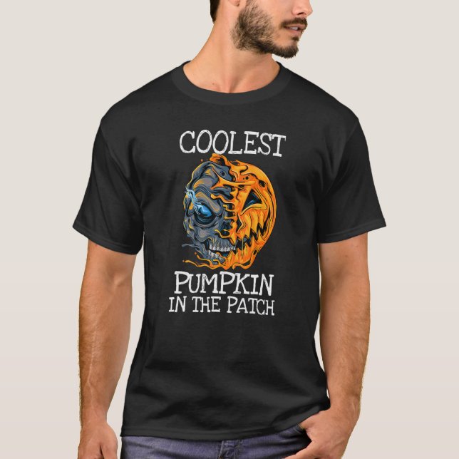 T-shirt Kids Coolest Pumpkin In The Patch Toddler Boys Hal (Devant)